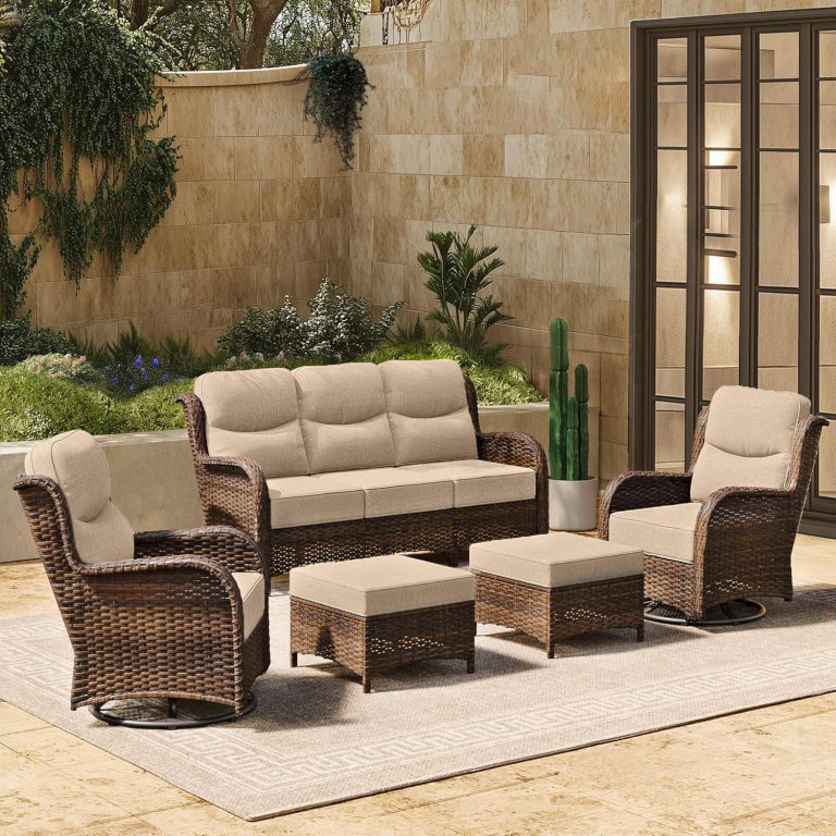 HILLGA Luxury High Back Patio Furniture Set