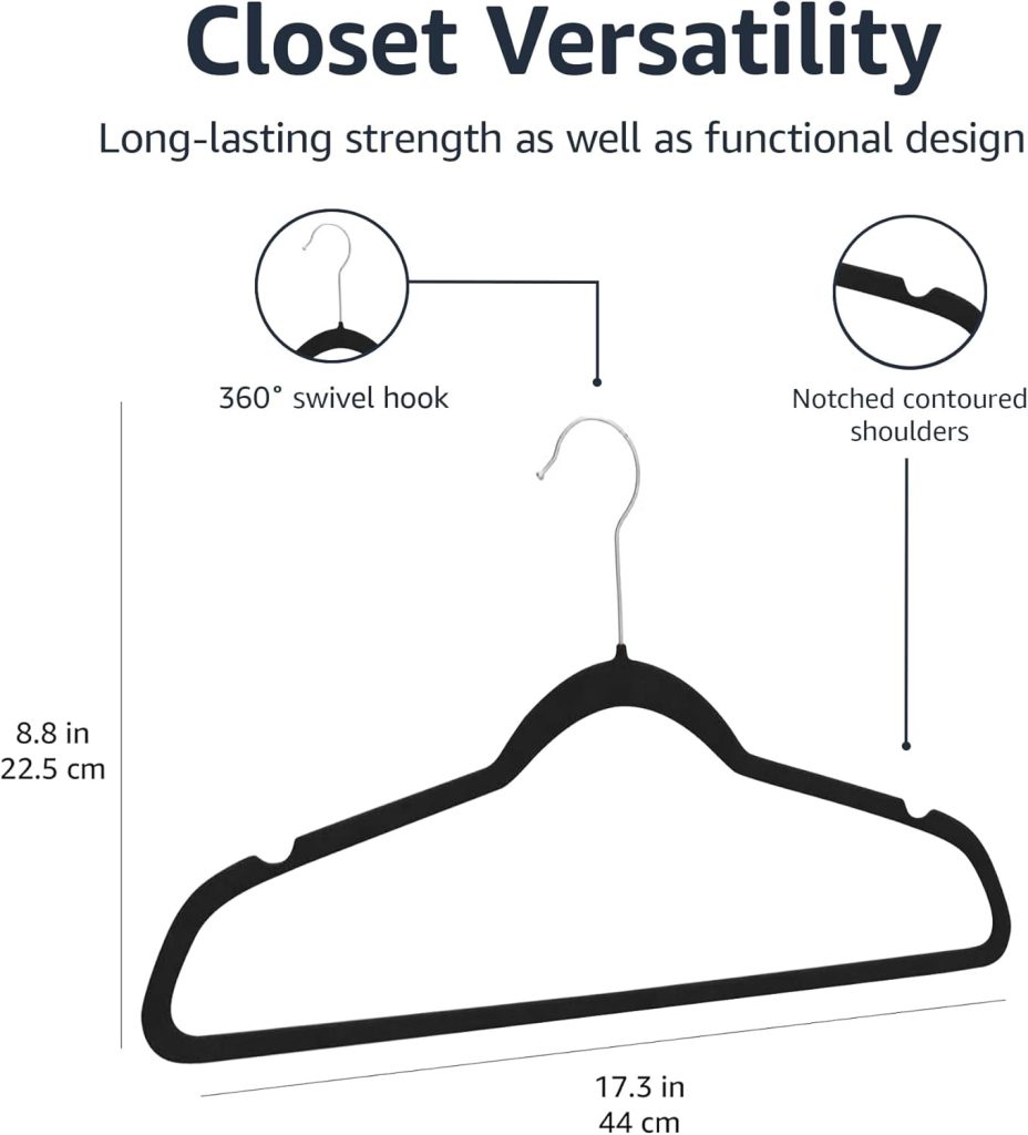 Amazon Basics Slim Velvet Hangers