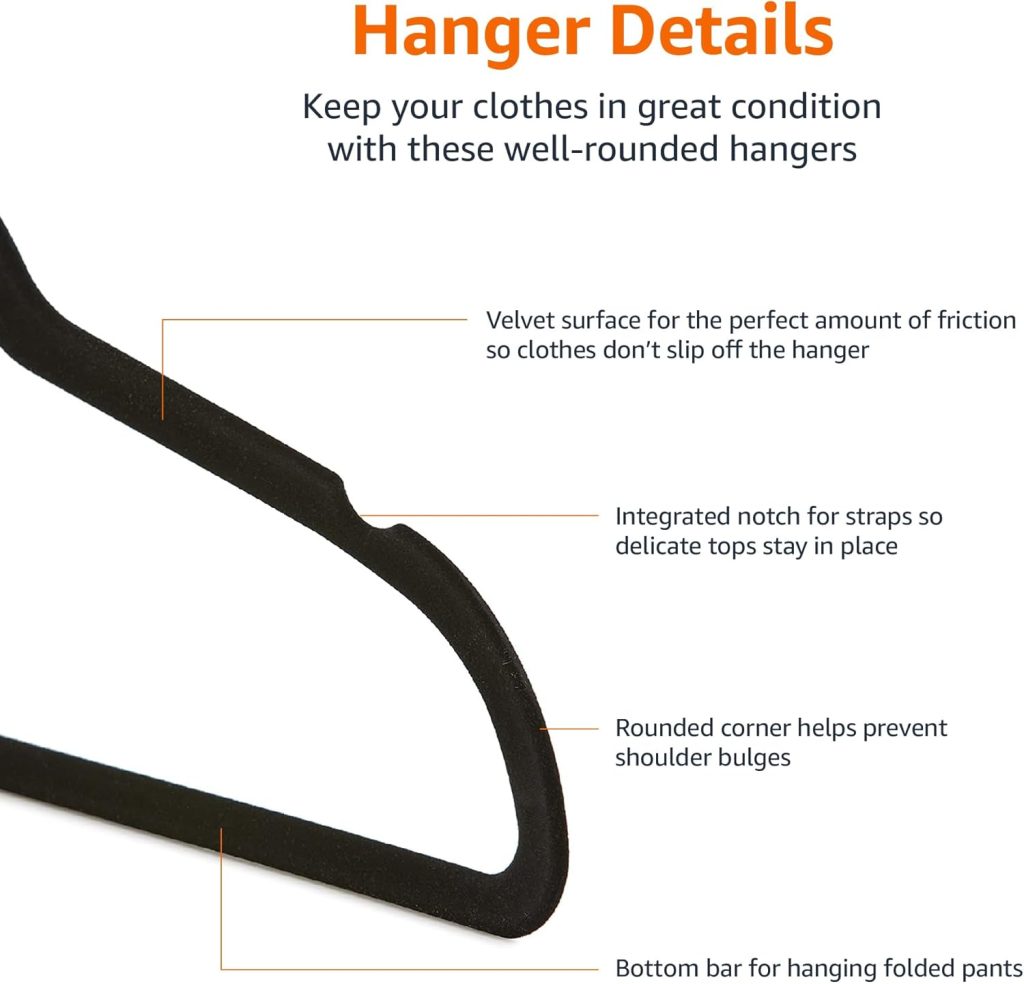 Amazon Basics Slim Velvet Hangers